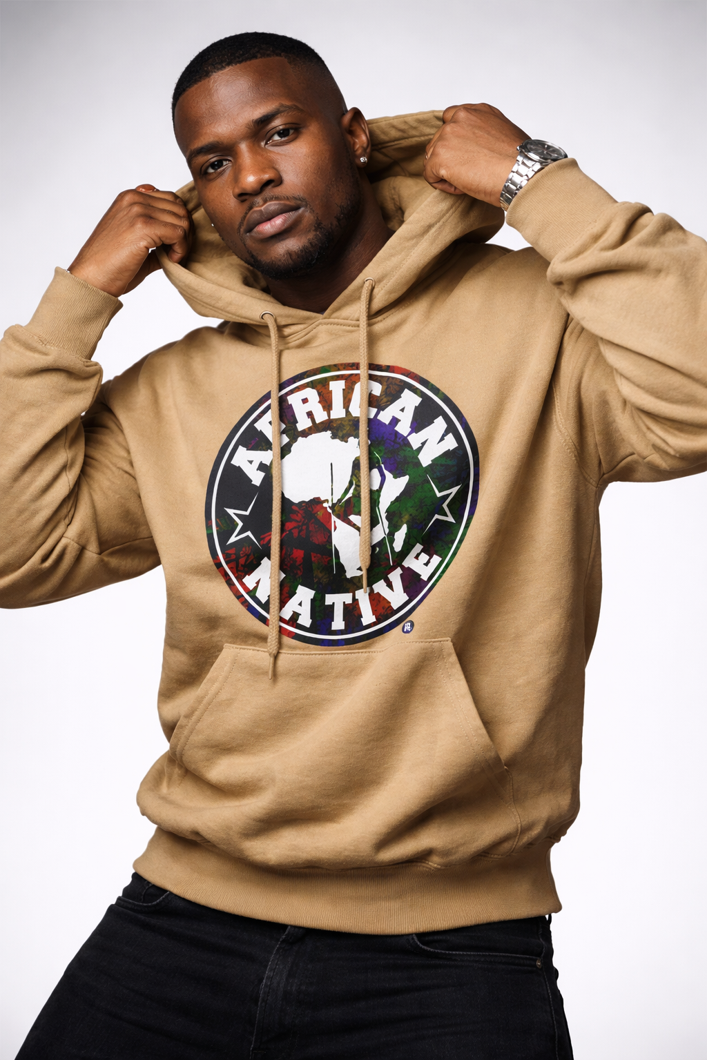 Model wearing African Native apparel