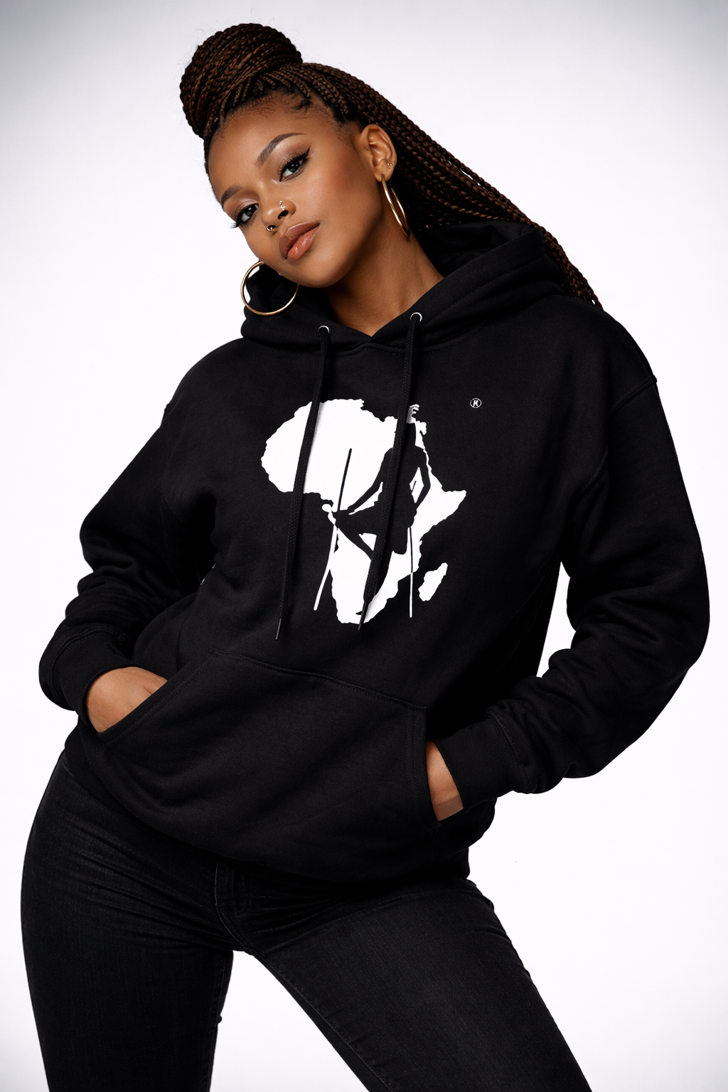 Model wearing African Native apparel