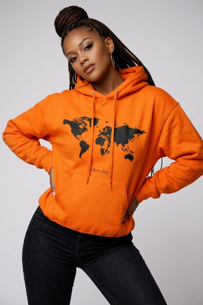 Model wearing African Native apparel